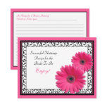 Pink Gerber Recipe Card for a Successful Marriage postcards