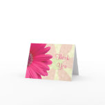 Pink Gerbera Daisy Baby Shower Thank You Card