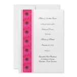 Pink Gerbera Daisy Rehearsal Dinner Invitation