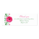 Pink Gerbera Daisy Special Occasion Favour Tags business cards