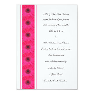 Gerbera daisy wedding invitations