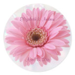 Pink Gerbera daisy Wedding  Sticker