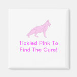 Pink German Shepherd Refrigerator Magnet
