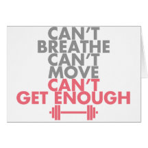 Pink "Get Enough" Greeting Card