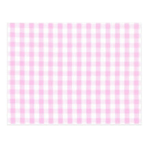 Pink Gingham Pattern Postcards