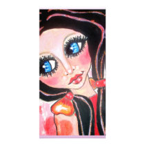 pink girl fotokort