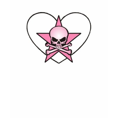 Pink Girl Skull T Shirts by VoodooGeek
