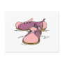 pink girly bowling shoes graphic post cards