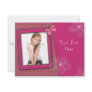 Pink Girly Photo Card Personalized Invite
