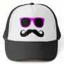 Pink Glasses Moustache Retro