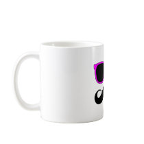 Pink Glasses Moustache Retro Coffee Mugs