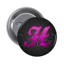 Pink Glittery Initial - H