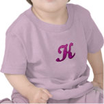 Pink Glittery Initial - K Shirts