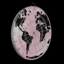 Pink Globe Dartboard dartboards