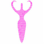 Pink goddess photo sculptures
