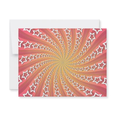 Pink & Gold Star Spiral: Personalised Announcement by spiritswitchboard