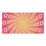 Pink & Gold Star Spiral: photo cards
