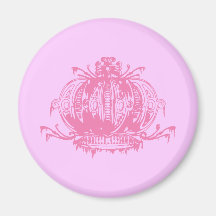 Pink Gothic Lolita Decayed Crown Magnet