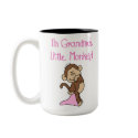 Pink Grandmas Little Monkey mugs