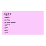 pink & green business card