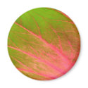 pink green leaf magnets