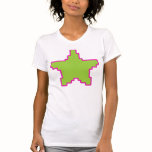 Pink+Green Pixel Star Tee t-shirts