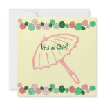 Pink & Green Umbrella Baby Shower