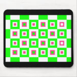 Pink & Green Vertigo Mousepad