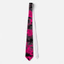 Pink Grunge Clouds Tie