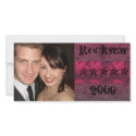 Pink grunge photo card photo cards