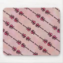 Pink Guitars Collage mousepads
