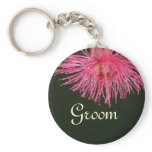 Pink Gum Tree Flower Groom Key Chain