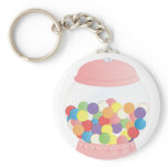 Pink Gumball Machine Keychain