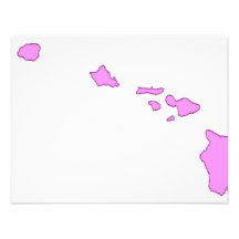 pink hawaiian island invitation