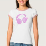 Pink Headphone Top t-shirts