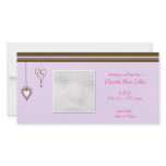 PInk Heart Baby Announcement Photo Cards photo cards