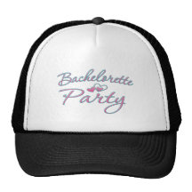 pink heart bachelorette party bridal shower mesh hats