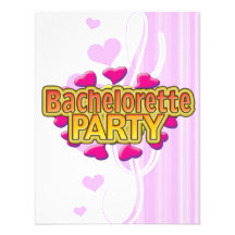 pink heart bachelorette party crazy neon wild fun custom invitation
