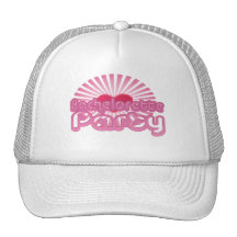 pink heart bachelorette party cute bridal trucker hat