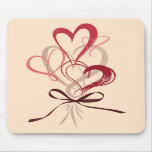 Pink Heart Bouquet Valentine’s Day Mousepad