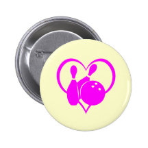 Pink heart bowling