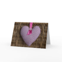 Pink Heart card