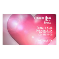 Pink Heart Design Business Card business cards