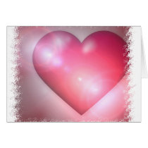 Pink Heart Design Greeting Card cards