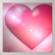 Pink Heart Design Invitation Posters