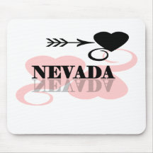 Pink Heart Nevada Mouse Mats