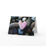 Pink Heart Of Stone Card