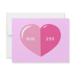 Pink Heart Pill Capsule invitations