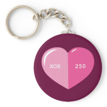 Pink Heart Pill Capsule