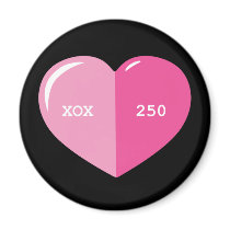 Pink Heart Pill Capsule